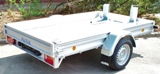 Alutrail 14 Z 26.16 mit  2 Vorderradwippen und 400 kg Alurampe 220x22cm