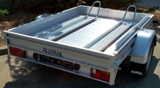 Alutrail 75 Z 22.16 mit  2 Standschienen und Alurampe 200x24cm