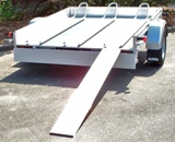 Alutrail 75 Z 22.18 mit 3 Standschienen und Alurampe 200x24cm