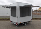 Verkaufsanh�nger, Leerwagen  Dutch Trailers VK 13.250-1 Art.Nr. DT 2.50, 1,3t zGG,  mit 2 Verkaufsklappen