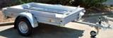 Alutrail 40 Z 22.16 mit  2 Standschienen und Alurampe 200x24cm