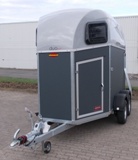 B�ckmann Duo Esprit C , grau/silber, mit Sattelkammer, Aluboden, Tempo 100