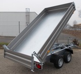 Humbaur Dreiseitenkipper HTK 3000.31, 3000kg GG mit Stahlbordw�nden, Elektro+Handpumpe