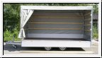 Hochplane 180 cm Innenh�he - 400x200cm, seitlich aufschiebbar, grau