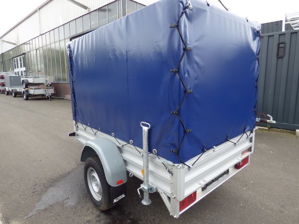 Alutrail 75 R 22.14 mit Hochplane Ladema� 216x135x145cm, Heavy Duty Anh�nger mit 750kg zGG aber verbauten1400kg Komponenten inkl. h�henverstellbarer Zugeinrichtung, Tempo 100