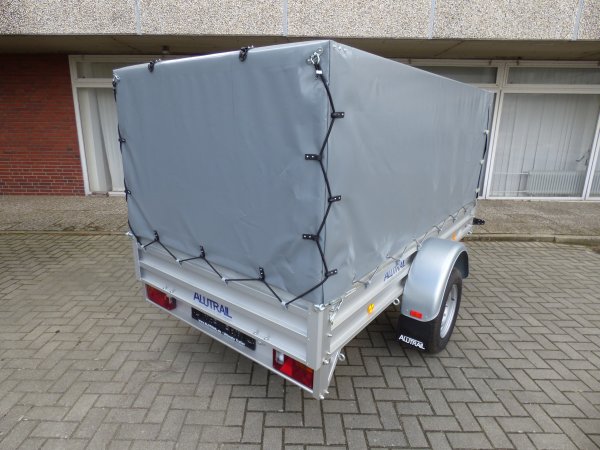 Alutrail 75 U 26.14 mit dunkelgrauer Hochplane 120cm, 750KG zGG, 263x135x120cm