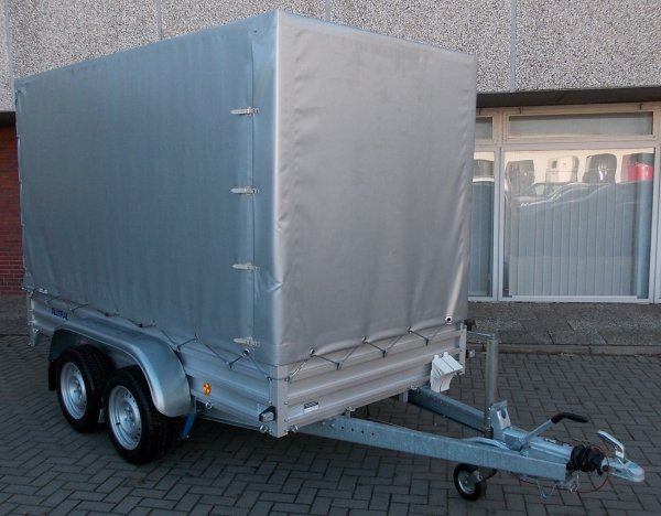 Alutrail 26 T 31.16, 2600kg zGG, Ladema�e 310x155x190 cm mit Hochplane in silber