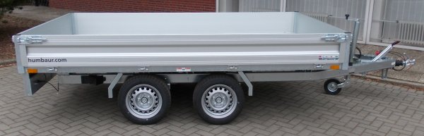 Humbaur Heckkipper HUK 303117 mit Alubordwnden, Handpumpe, 3000kg zGG, 314x175cm,Einmaliger Abverkaufspreis