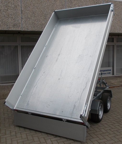 Humbaur Heckkipper HUK 303117 mit Alubordwnden, Handpumpe, 3000kg zGG, 314x175cm,Einmaliger Abverkaufspreis