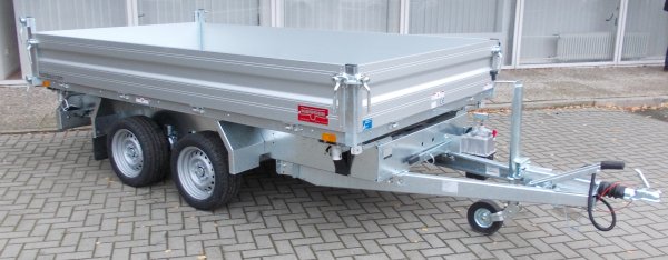 Humbaur HTK 2700.31 Dreiseitenkipper mit Alubordwnden und Handpumpe, Einmaliger Abverkaufspreis
