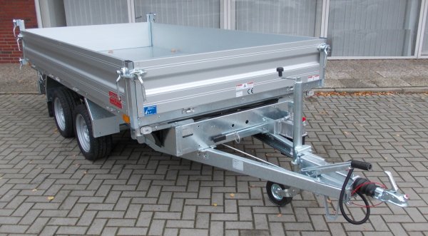 Humbaur HTK 2700.31 Dreiseitenkipper mit Alubordwnden und Handpumpe, Einmaliger Abverkaufspreis