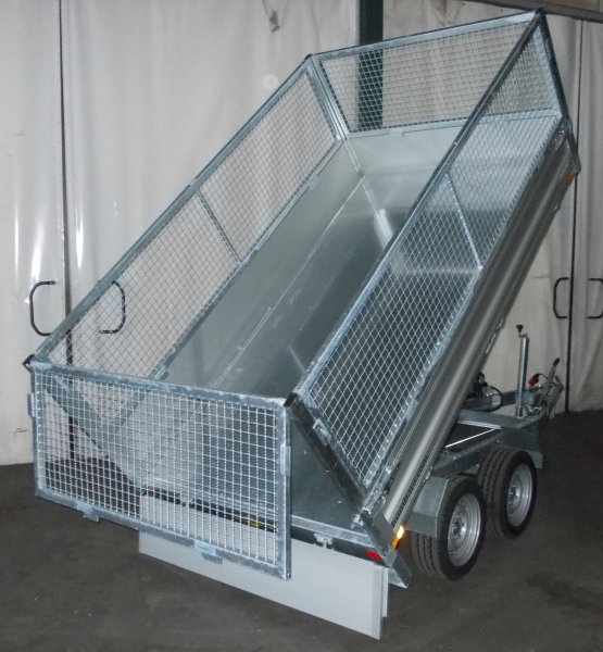 Humbaur Dreiseitenkipper HTK 2700.27 Handpumpe und 62cm Gitteraufsatz (falsches Bild)