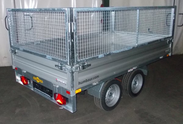 Humbaur Dreiseitenkipper HTK 2700.27 Handpumpe und 62cm Gitteraufsatz (falsches Bild)