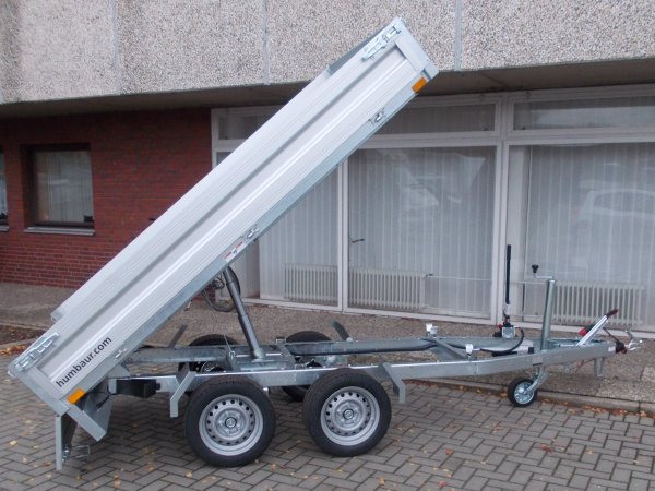 Humbaur Dreiseitenkipper HTK 2700.27 Handpumpe und 62cm Gitteraufsatz (falsches Bild)