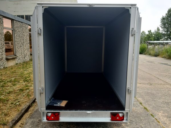 Saris GO 306 154 180 2700 2, Kofferanhnger wei, 2700KG zGG, 306x154x180cm, hinten mit Doppeltr