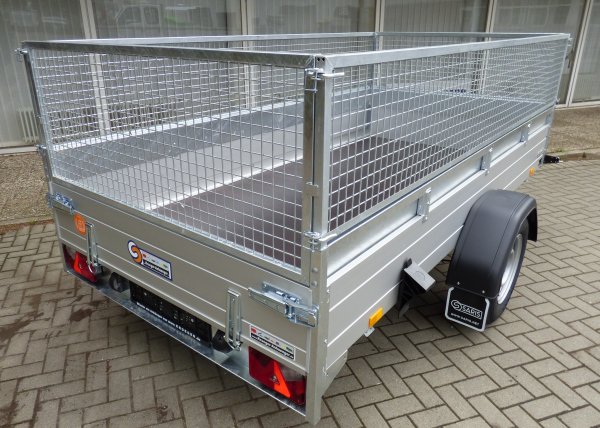 * Saris MP 305 153 1500 1 Alubordw�nde, Reling, 1500KG zGG, 305x153x43cm, mit Laubgitteraufsatz 50cm