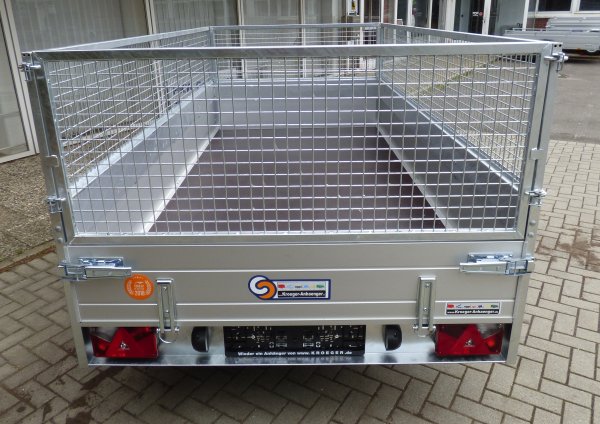 * Saris MP 305 153 1500 1 Alubordw�nde, Reling, 1500KG zGG, 305x153x43cm, mit Laubgitteraufsatz 50cm