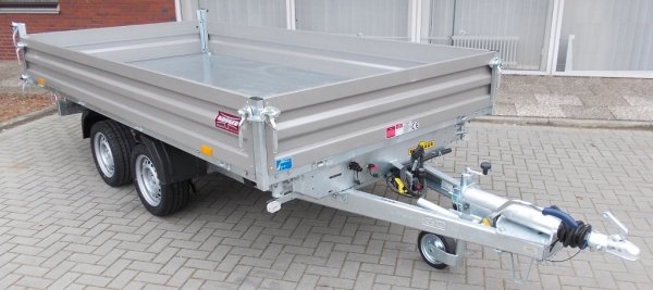 Humbaur HTK 3500.41 Dreiseitenkipper mit Stahlbordwnden, E- & Handpumpe