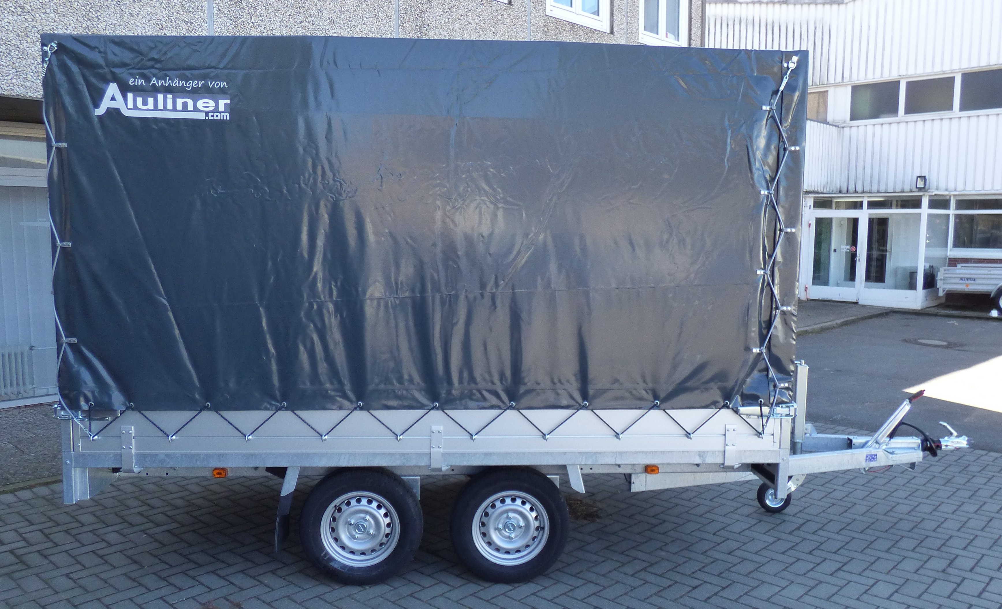 Anssems PSX-S 2000 305x153 mit Aktionshochplane 180cm grau 2000kg