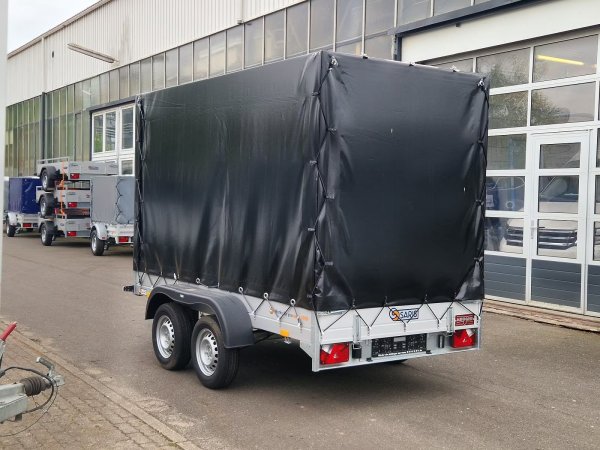 Saris McAlu PRO MP 305 153 2000 2, Reling, mit Hochplane schwarz, 190cm Ladeh�he mit Alurampen in Schubladen unter der Ladefl�che