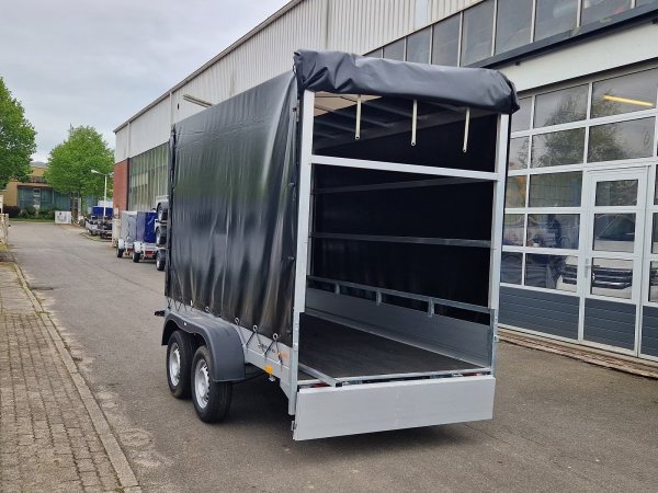 Saris McAlu PRO MP 305 153 2000 2, Reling, mit Hochplane schwarz, 190cm Ladeh�he mit Alurampen in Schubladen unter der Ladefl�che