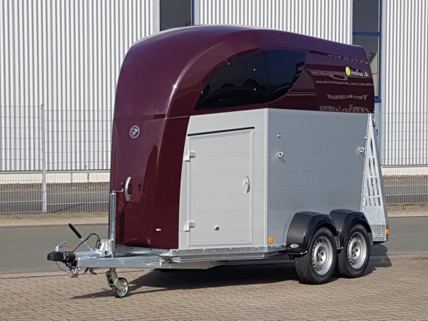 Careliner ALU Dach und Bug in bordeaux, Bruststangenzusatzpolster, Netzlift