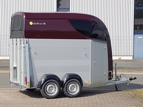 Careliner ALU Dach und Bug in bordeaux, Bruststangenzusatzpolster, Netzlift