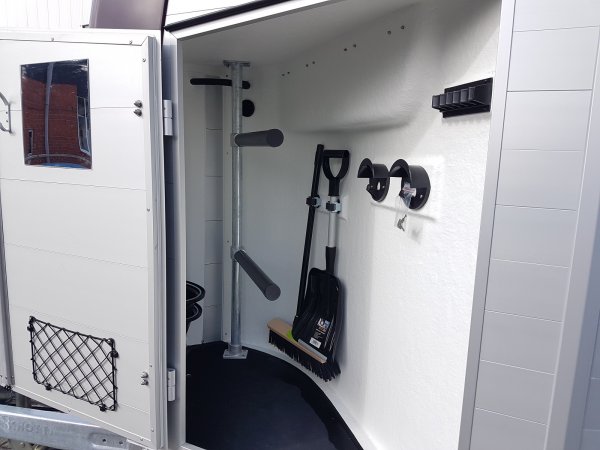 Careliner ALU Dach und Bug in bordeaux, Bruststangenzusatzpolster, Netzlift