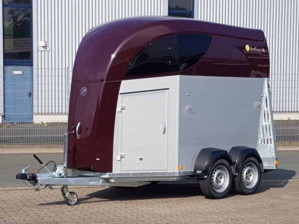 Careliner ALU Dach und Bug in bordeaux, Bruststangenzusatzpolster, Netzlift