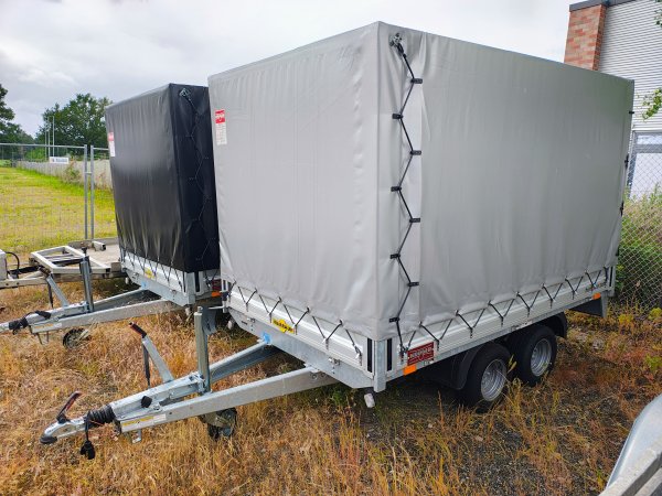 Humbaur HN 20.26.16, 2.000 kg z.GG, Tandem, niedr. Fahrwerk, Profiline Hochplane 160cm lichte Innnenh�he, 265x165x160cm