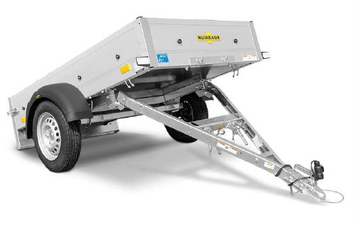 Humbaur Startrailer H 752010 DK mit Alubordwnden, Deichsel klappbar