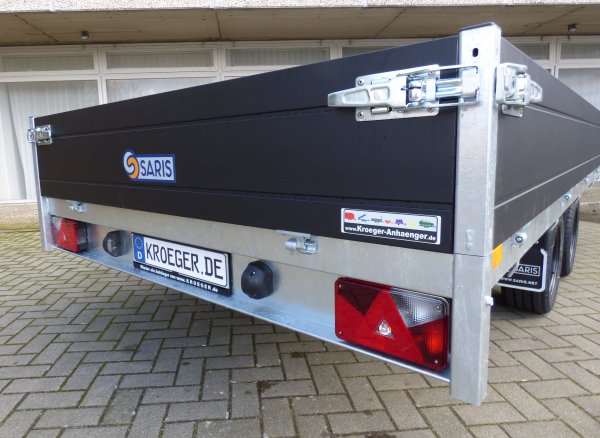 Saris Hochlader / berlader PL 406 204 2700 2 Black Edition 2,7t zGG, mit weier Hochplane (ohne Bild) 406x204x190
