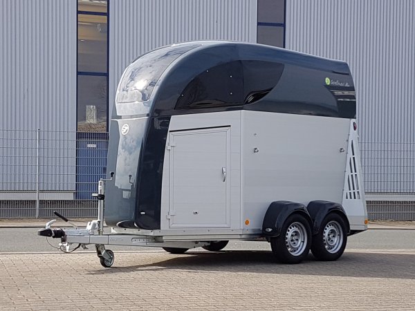 Careliner ALU Dach und Bug in grey, mit Panoramadach und Bruststangenzusatzpolster