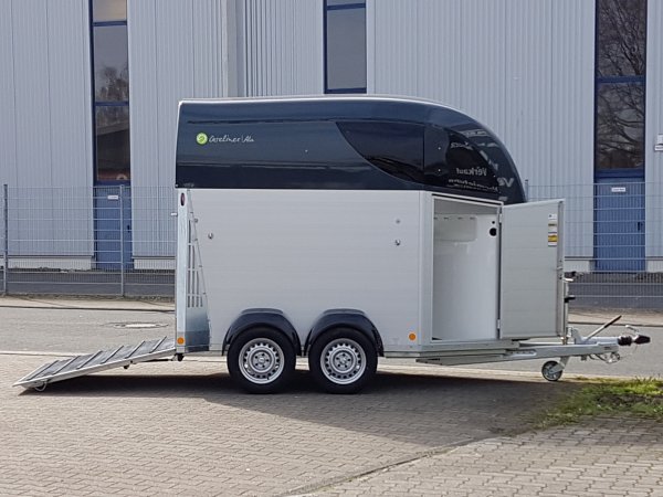 Careliner ALU Dach und Bug in grey, mit Panoramadach und Bruststangenzusatzpolster
