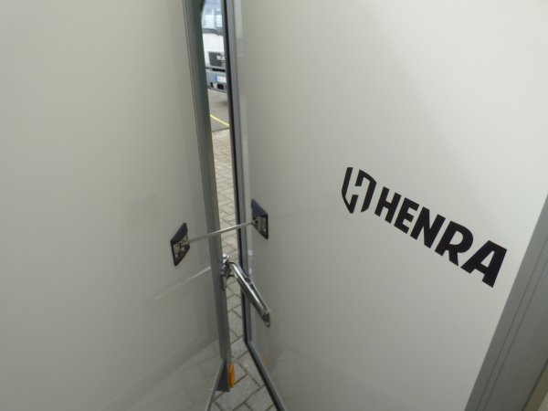 Henra GB132615 Kofferanhnger mit abgerundeten Ecken, Doppelflgeltr, Seitentr und Tempo 100, Innenhhe 160cm