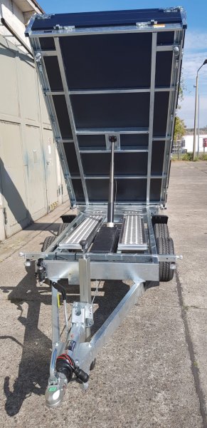 Saris Tandem-Dreiseitenkipper K3 356 184 2700 2 mit E- und Nothandpumpe, Rampen in Schubladen, Black-Edition, 2,7t zGG, 306x184x35cm