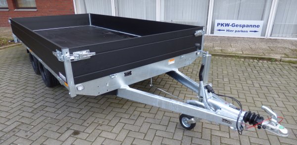 Saris Hochlader / berlader PL 406 204 2700 2, Black Edition, Rampen in Schubladen, 2,7t zGG, Lademae 406x204x35cm