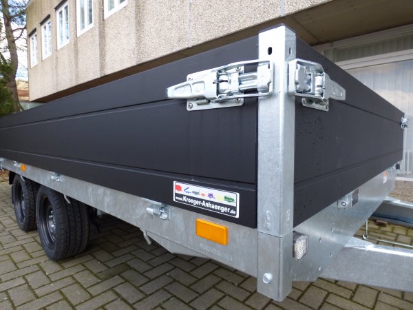 Saris Hochlader / berlader PL 406 204 2700 2, Black Edition, Rampen in Schubladen, 2,7t zGG, Lademae 406x204x35cm