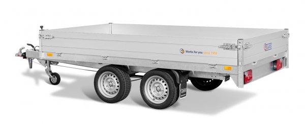 Saris Tandem-Heckkipper K1 306 170 2700 2 mit Handpumpe,  2,7t zGG, Lademae 306x170x30cm