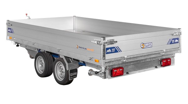 * Saris Tandem-Dreiseitenkipper K3 356 184 3500 2 E Heavy Duty, mit Elektro-Pumpe,  Rampen in Schubladen, 3,5t zGG, Ladema�e356x184x35cm