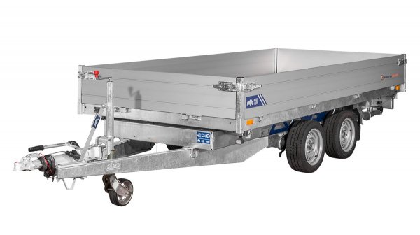 * Saris Tandem-Dreiseitenkipper K3 356 184 3500 2 E Heavy Duty, mit Elektro-Pumpe,  Rampen in Schubladen, 3,5t zGG, Ladema�e356x184x35cm