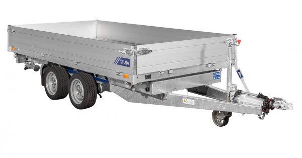 * Saris Tandem-Dreiseitenkipper K3 356 184 3500 2 E Heavy Duty, mit Elektro-Pumpe,  Rampen in Schubladen, 3,5t zGG, Ladema�e356x184x35cm