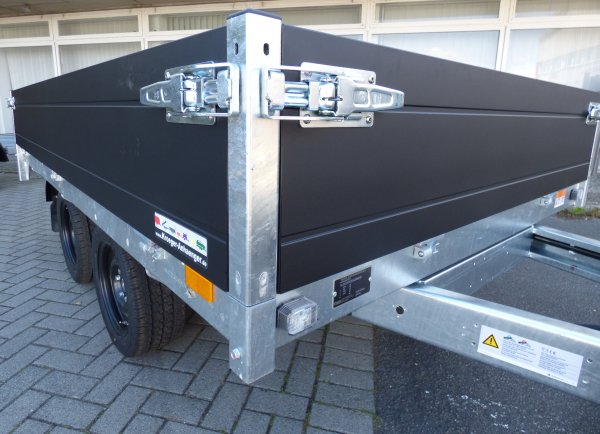 Saris Tandem-Heckkipper K1 276 150 2700 2 E mit E-Pumpe, BlackEdition 2,7t zGG, 276x150x35cm