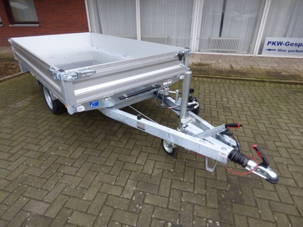 Humbaur Heckkipper 1-Achser HUK 182715 mit SmartPump fr Akkuschrauberbetrieb + Handpumpe