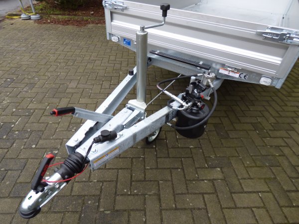 Humbaur Heckkipper 1-Achser HUK 182715 mit SmartPump fr Akkuschrauberbetrieb + Handpumpe