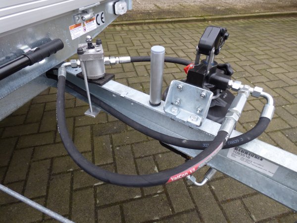 Humbaur Heckkipper 1-Achser HUK 182715 mit SmartPump fr Akkuschrauberbetrieb + Handpumpe