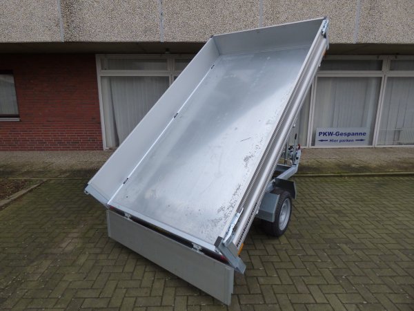 Humbaur Heckkipper 1-Achser HUK 182715 mit SmartPump fr Akkuschrauberbetrieb + Handpumpe