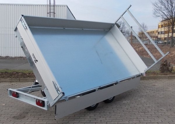 Henra KP273018 Dreiseitenkipper mit E-Pumpe, 2700kg zGG, 301x185x30cm