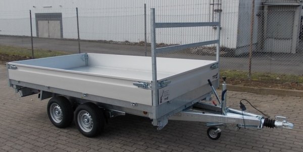 Henra KP273018 Dreiseitenkipper mit E-Pumpe, 2700kg zGG, 301x185x30cm