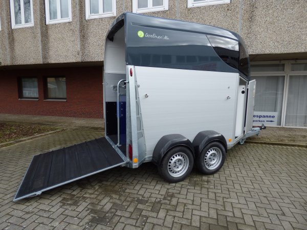 Careliner ALU Dach und Bug in grey, Netzlift und Bruststangenzusatzpolster
